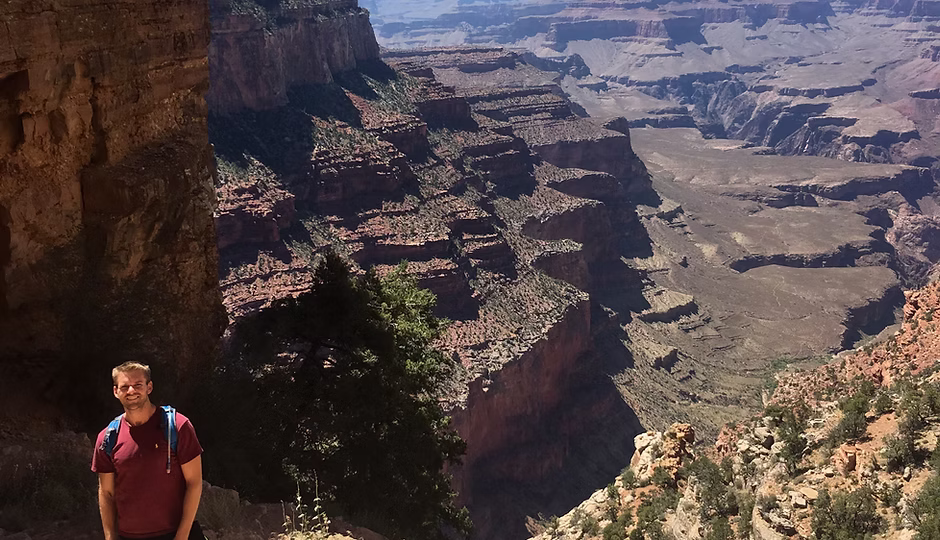 Mental health therapist in Orlando at Grand Canyon during road trip